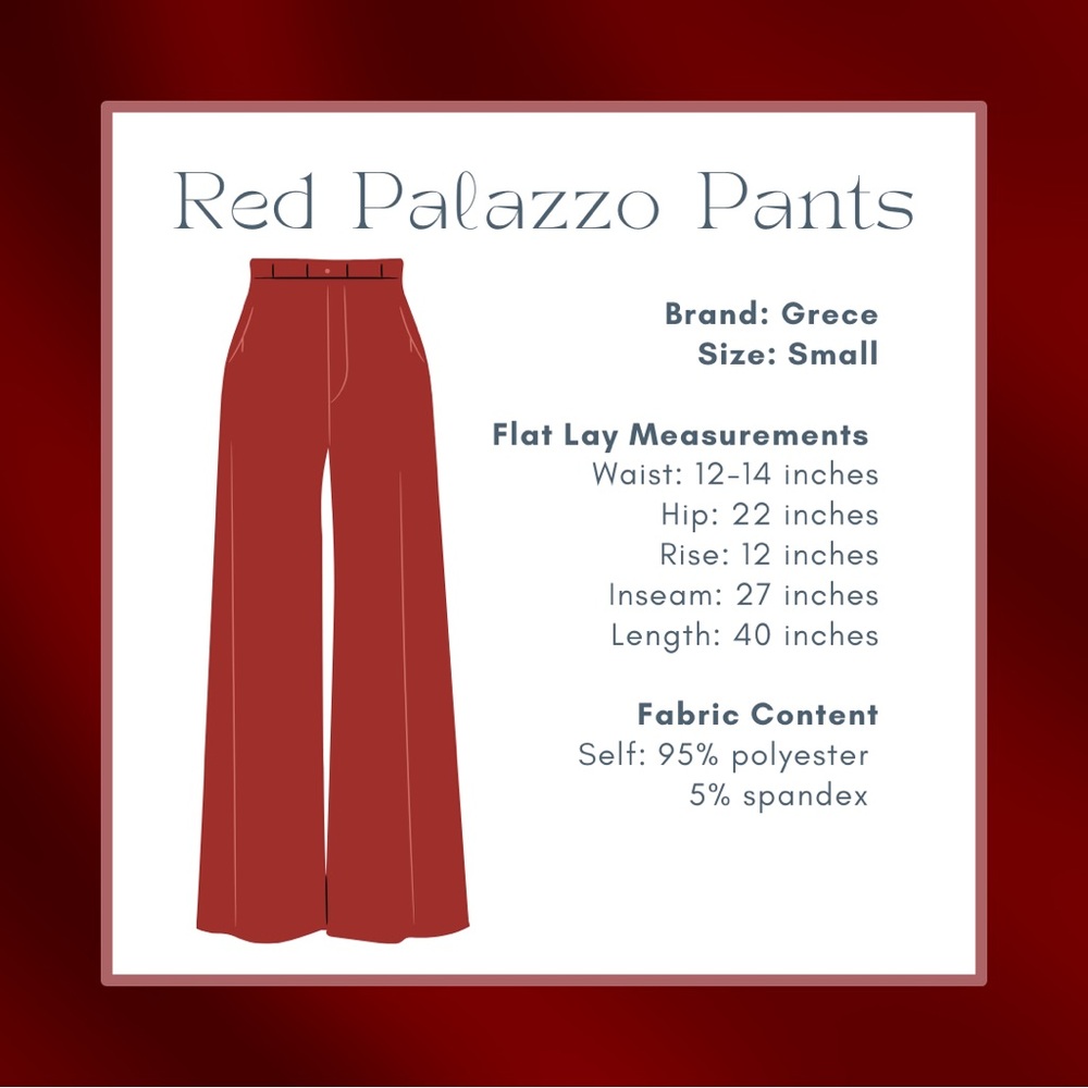 Black Palazzo Pants, Small - Picture 2 of 11
